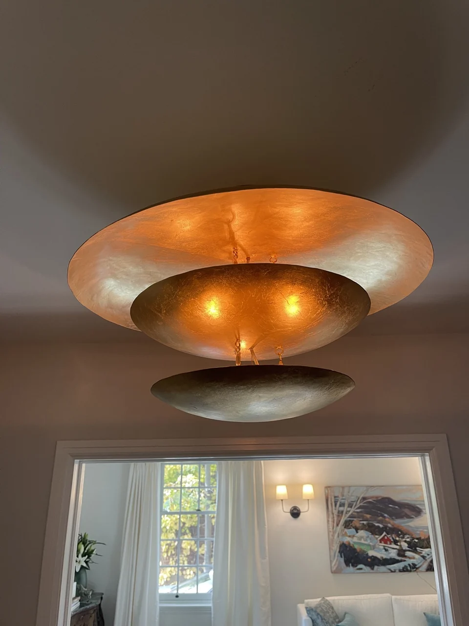 Wall light fixture installation by Tesla Pro Electric Inc.